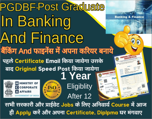 PGDBF- Post Graduate Diploma in Banking and Finance